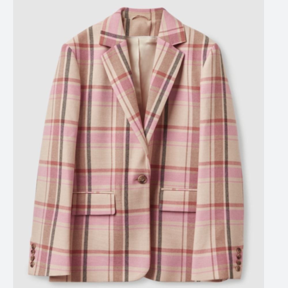 COS oversized check blazer